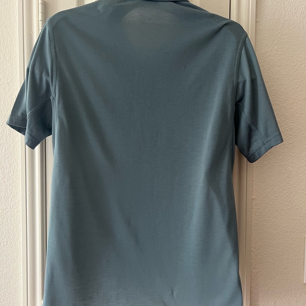 Patagonia Capilene Cool Trail Polo Shirt Men’s M Plume Grey Hiking Travel - Picture 8 of 10